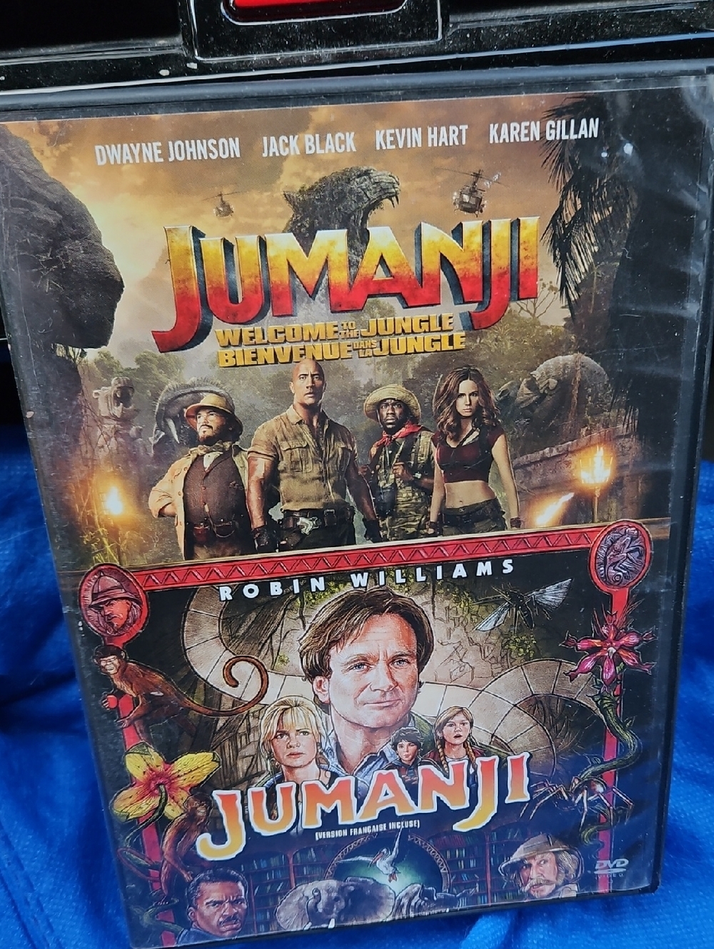 🌟3/$25🌟 2-disc DVD  both Jumanji (1995) and Jumanji: Welcome to the Jungle